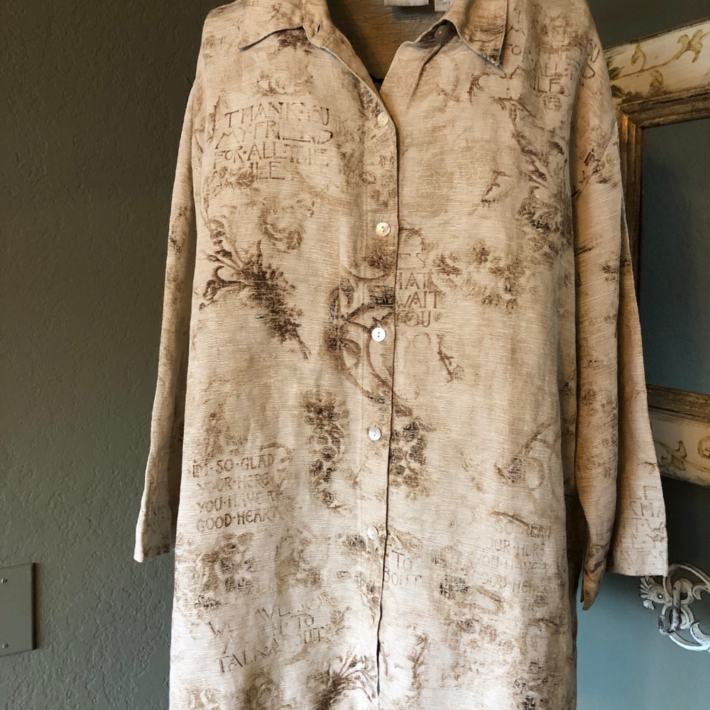 Comfortable Linen/ Silk Top